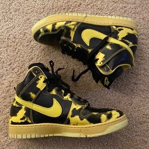 Nike Dunk High 1985 SP (Black/Yellow Strike/Saturn Gold) - mens US 9